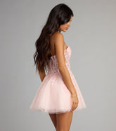 Carla Corset Tulle A-Line Mini Dress